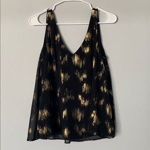 Black and Gold Blouse